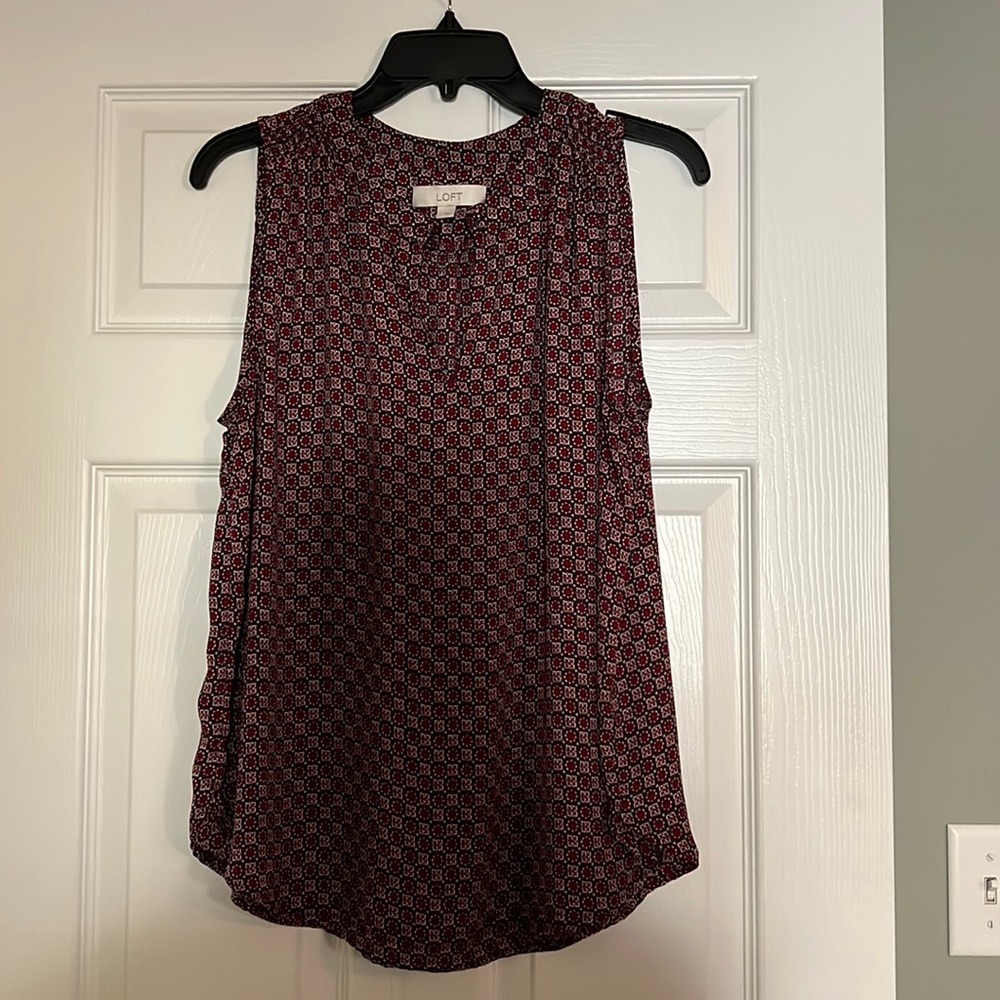 Red and Purple tank blouse